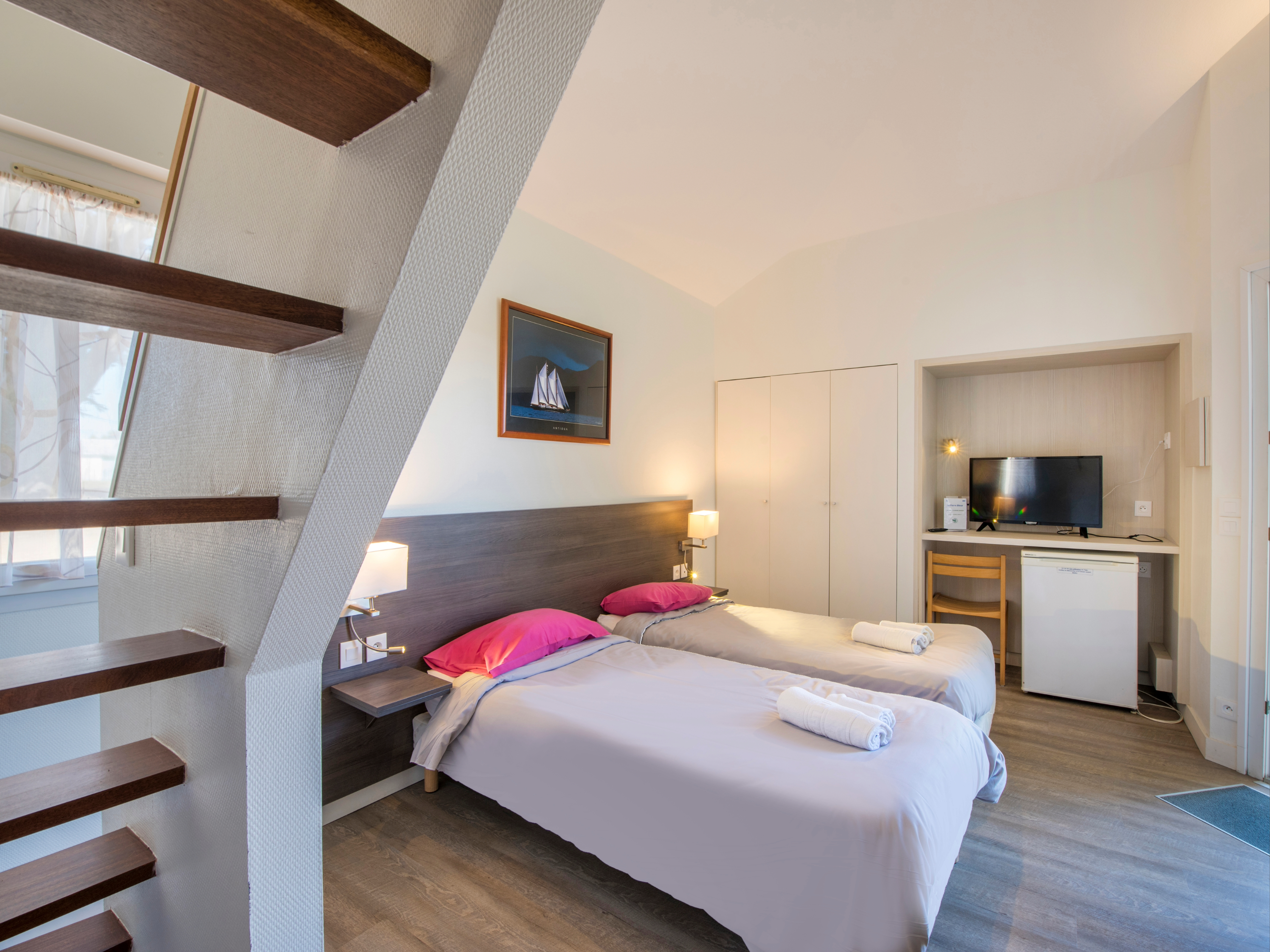 Chambre fleur au village vacances La Pierre Bleue